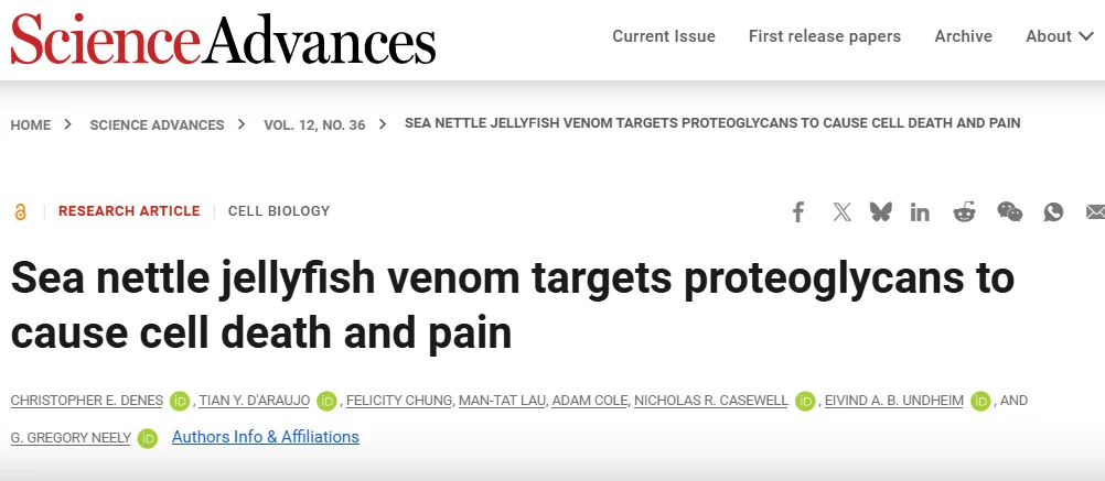 Raffaele Piccolo: Heparin Against Jellyfish Venom? 1 Raffaele Piccolo: Heparin Against Jellyfish Venom?