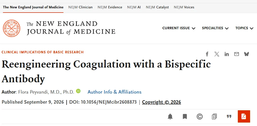 Flora Peyvandi: A New Approach to Coagulation with Bispecific Antibodies 1 Flora Peyvandi: A New Approach to Coagulation with Bispecific Antibodies