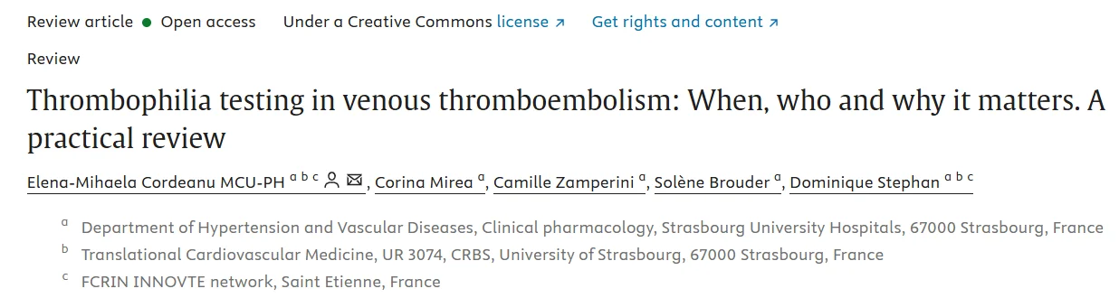 Heghine Khachatryan: When to Test for Thrombophilia After VTE 1 Heghine Khachatryan: When to Test for Thrombophilia After VTE