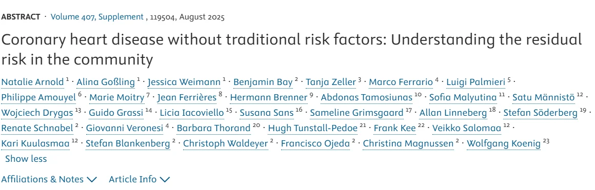 Natalie Arnold։ Uncovering Hidden Cardiovascular Risk in Apparently Low-Risk Individuals