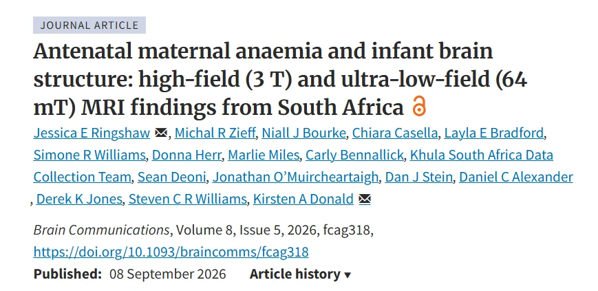Ana Cespedes: Maternal Anemia in Pregnancy Linked to Differences in Infant Brain Structure