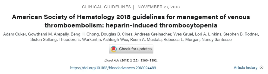 Francisco Chacón-Lozsán: Heparin-Induced Thrombocytopenia - When an Anticoagulant Triggers Thrombosis 1 Francisco Chacón-Lozsán
