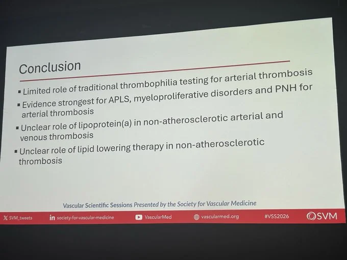 Heather L. Gornik: Testing for Aortic and Arterial Thrombosis at VSS 2026 1 Heather L. Gornik