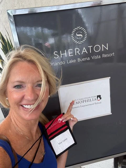 Mae Caime: Speaking at the Annual Women’s Retreat for the Hemophilia Community in Florida 1 Mae Caime