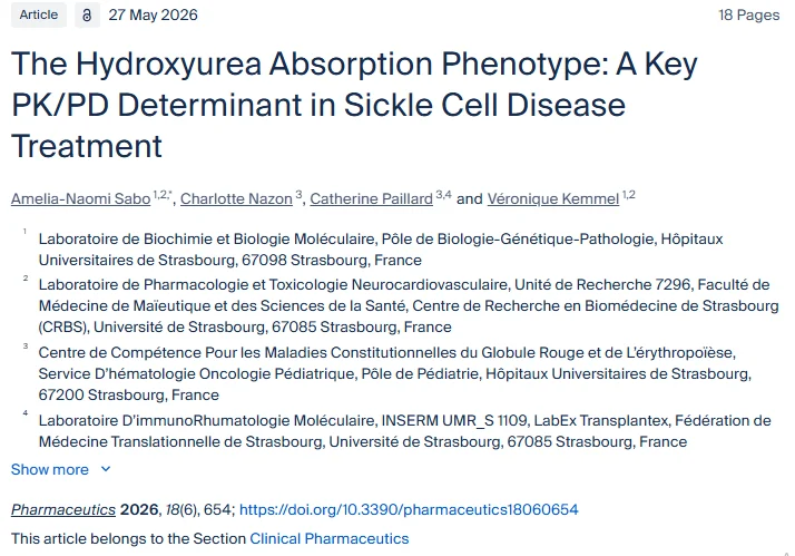 Jesus Ardila Novoa: Why HbF Levels and Hydroxyurea Absorption Matter in Children With SCA