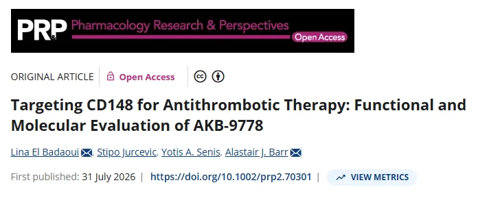 Alicja Urbaniak: Targeting CD148 to Develop New Antithrombotic Therapies 1 Alicja Urbaniak