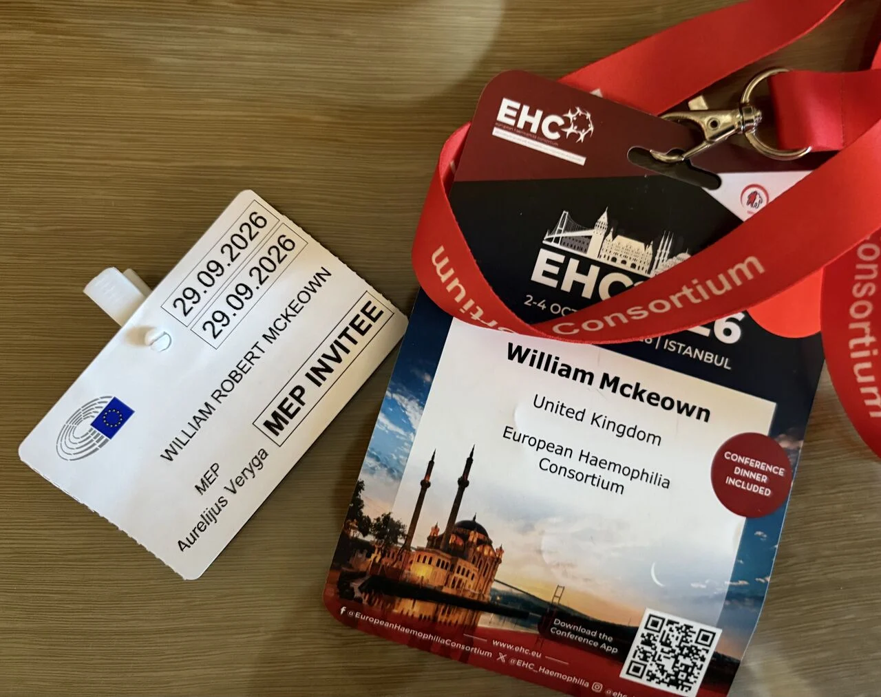 William McKeown: A Busy Week with the European Haemophilia Consortium 1 William McKeown: A Busy Week with the European Haemophilia Consortium