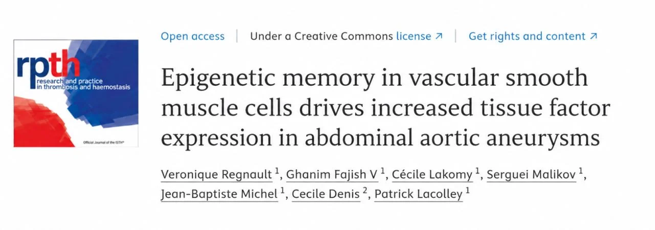 Ghanim Fajish: Vascular Cells May Retain a Prothrombotic Memory of Oxidative Stress