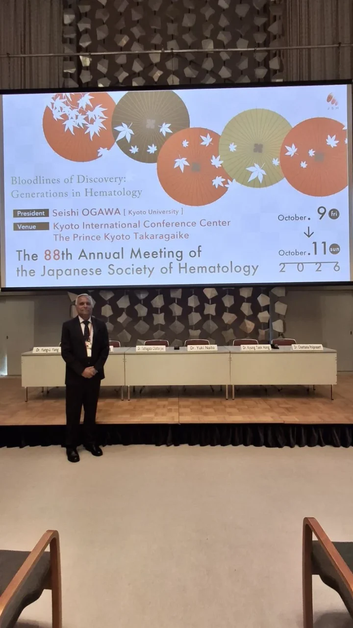 Brig Tathagata Chatterjee: Acute Leukemias in AYAs at the Japanese Society of Hematology Conference 1 Brig Tathagata Chatterjee: Acute Leukemias in AYAs at the Japanese Society of Hematology Conference