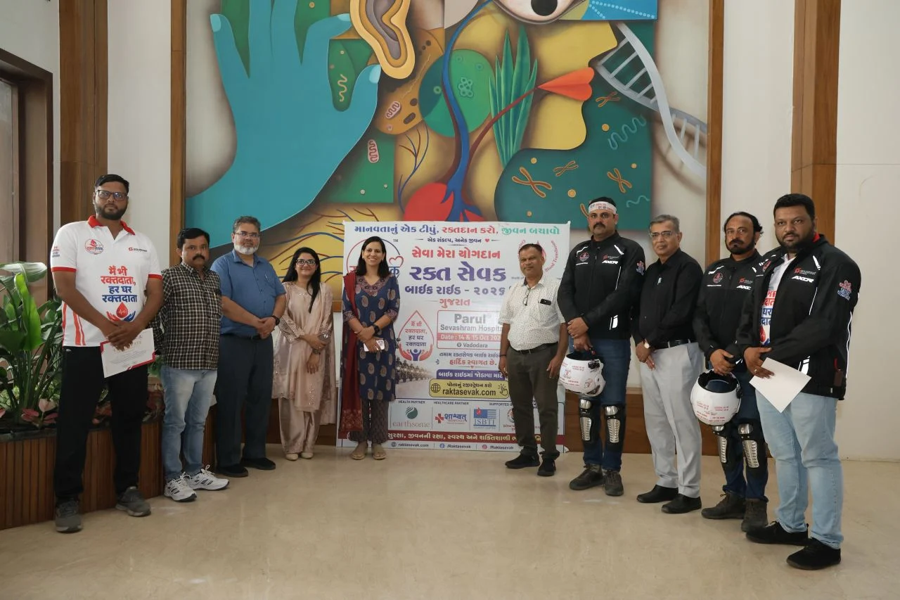 Saneha Anjum Shaikh: Parul University Partners with Raktasevak Bike Ride 2026 for Blood Donation Drive 1 Saneha Anjum Shaikh