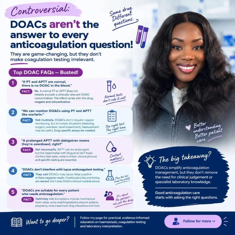 Ifeanyichukwu Ifechidere: DOACs Are Not the Answer to Every Anticoagulation Question