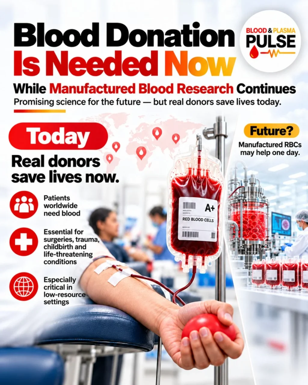 Reza Shojaei: Manufactured Red Blood Cells vs Blood Donation