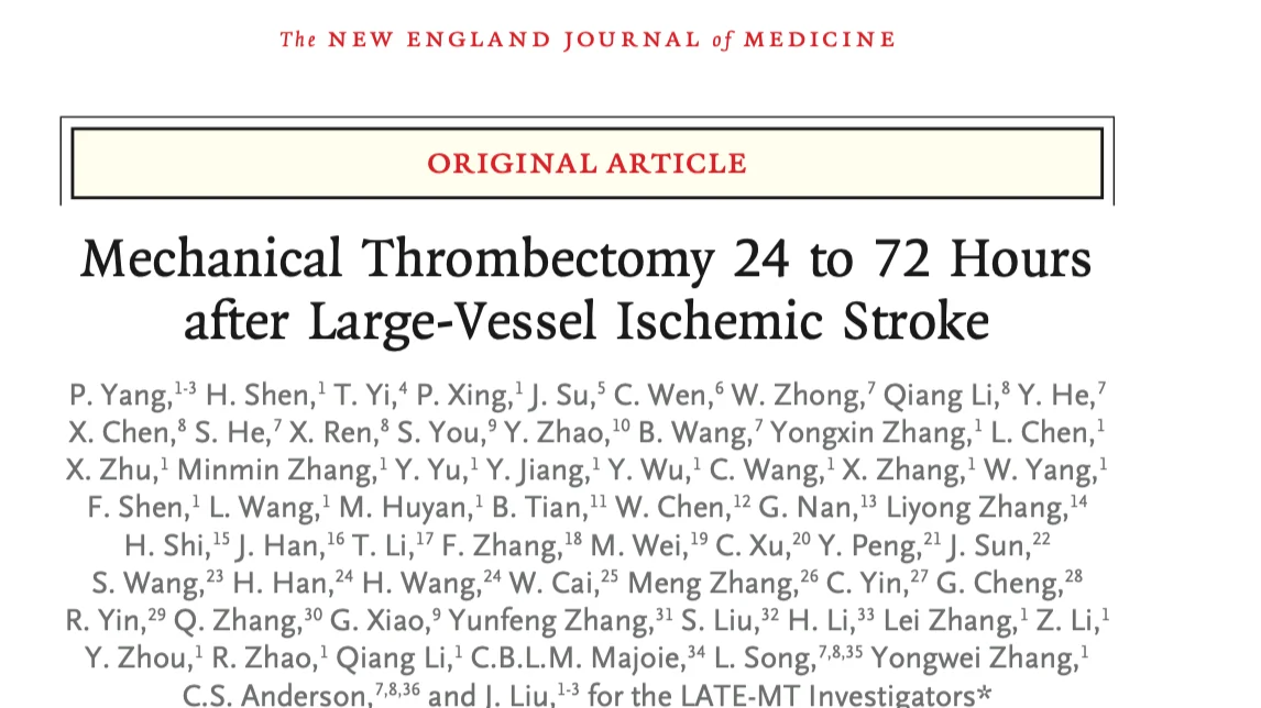 Abdulla A. Damluji: LATE-MT Reveals Benefits and Risks of Late Thrombectomy