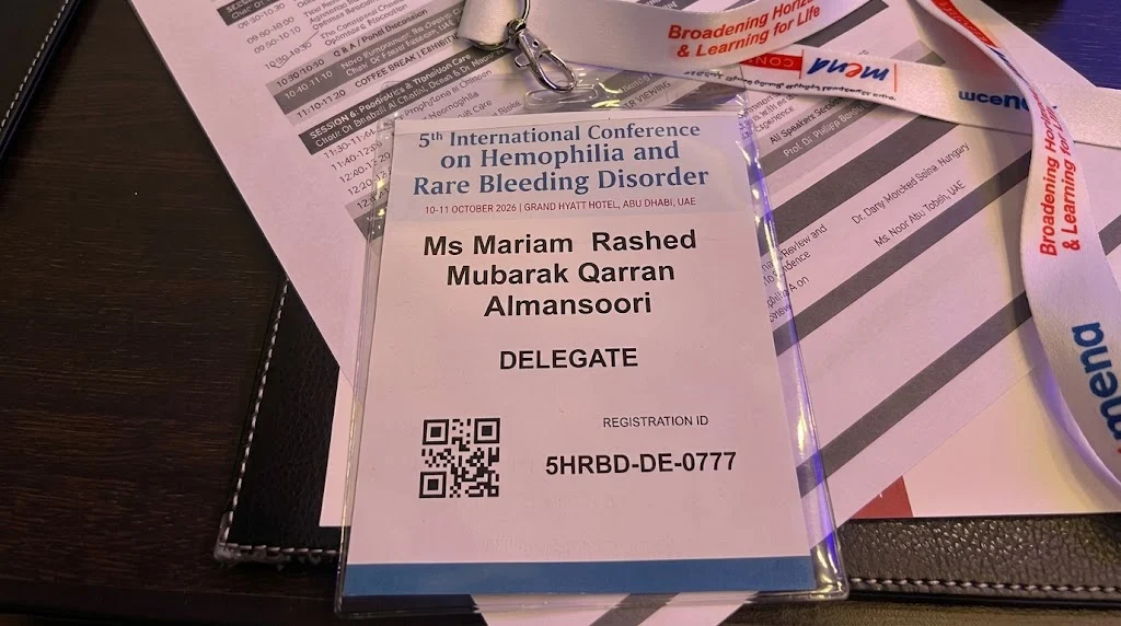 Mariam Al Mansoori: 5th International Hemophilia Conference