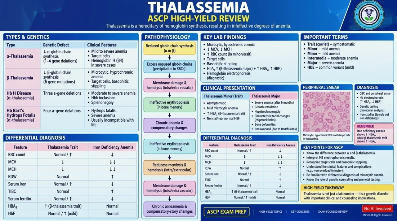 Lesley Van Wyk: ASCP High-Yield Review – Essential Thalassemia Concepts and Differential Diagnosis