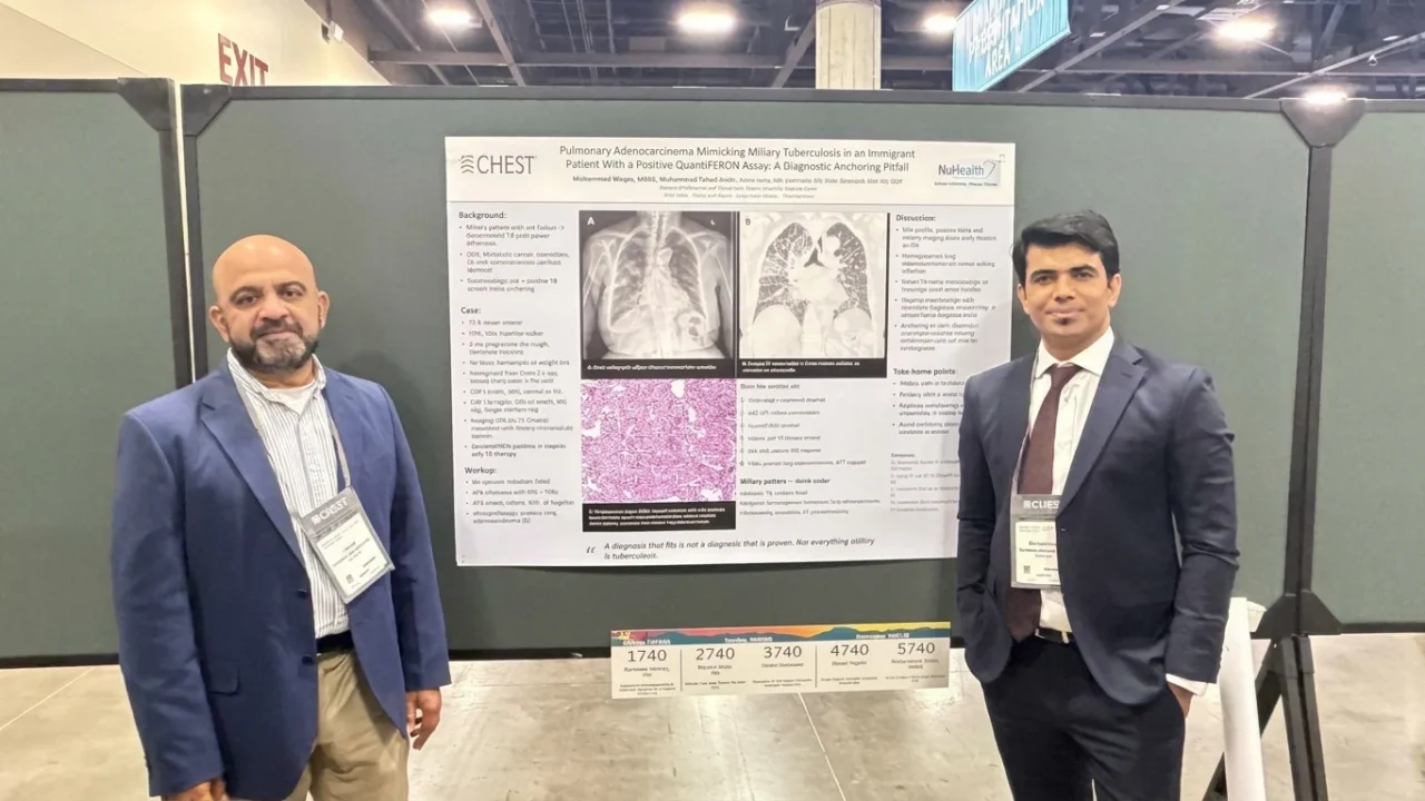 Javed Iqbal: NUMC Pulmonary and Critical Care Team Showcases Research at CHEST 2026