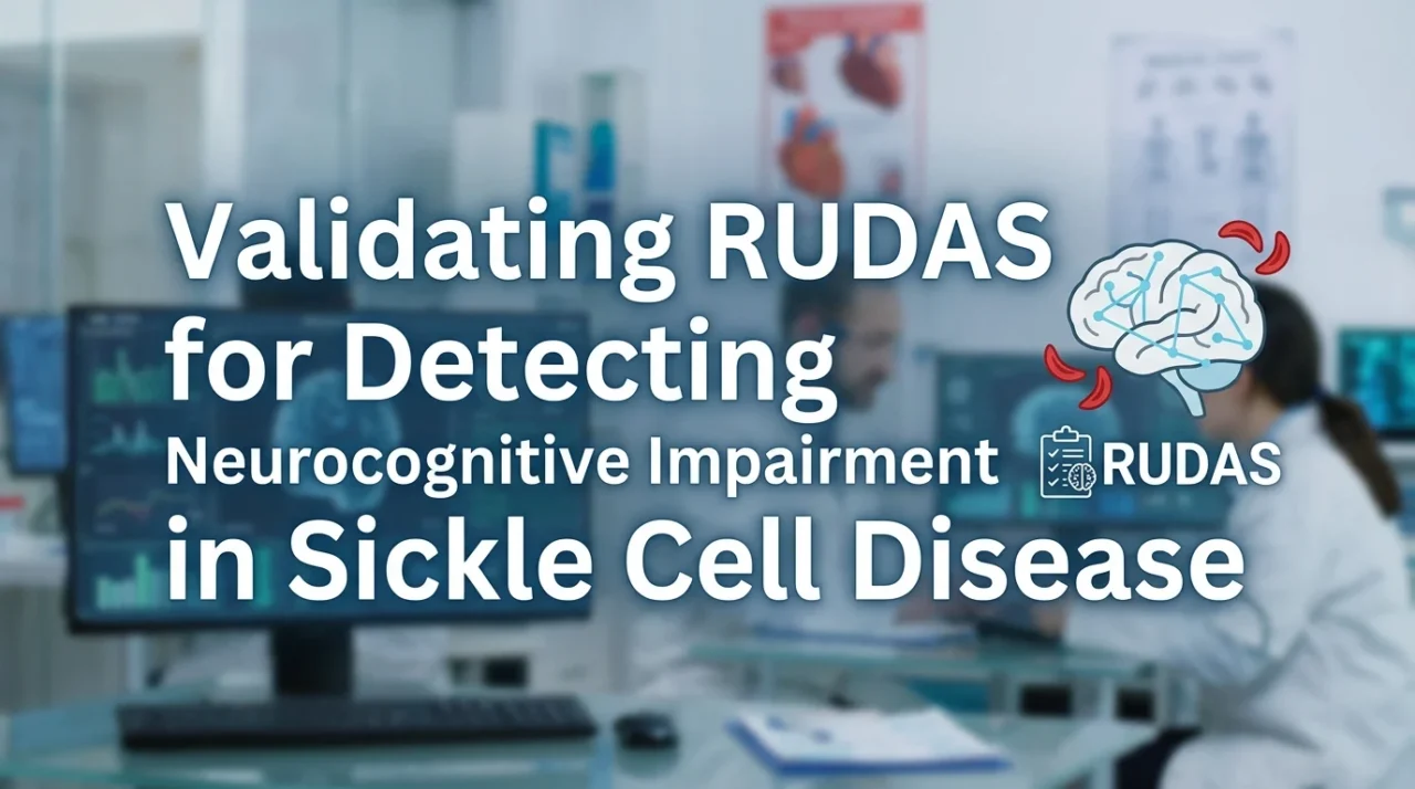 Sébastien Béland: Validating RUDAS for Detecting Neurocognitive Impairment in Sickle Cell Disease