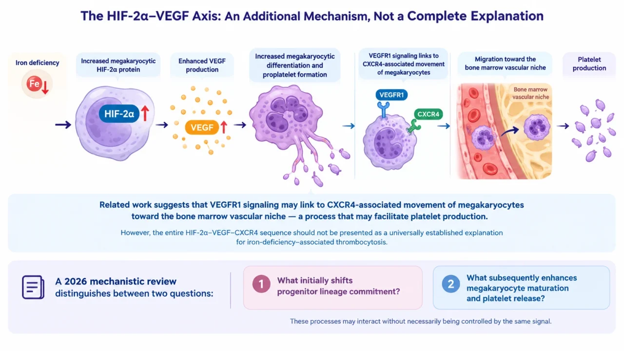 Iron Deficiency and Thrombocytosis: How Iron Availability Shapes Hematopoietic Lineage Decisions