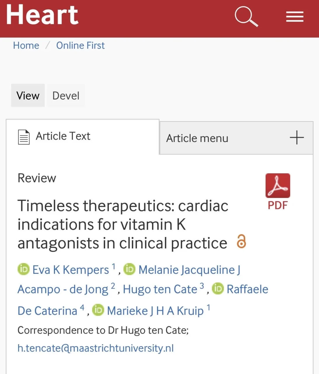 Kemal Karaagac: When Vitamin K Antagonists Remain Essential in Cardiac Care 1 Kemal Karaagac: When Vitamin K Antagonists Remain Essential in Cardiac Care