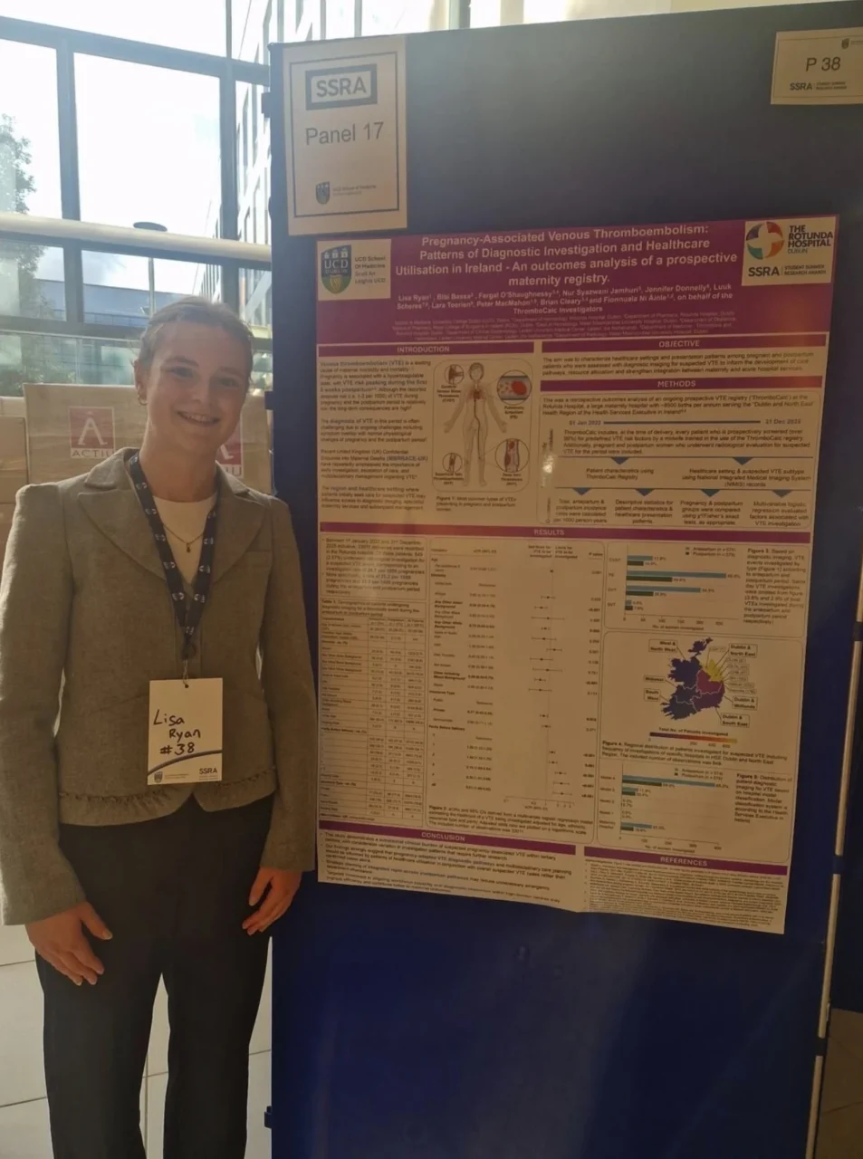 Fionnuala Ní Áinle: Lisa Ryan’s First Thrombocalc VTE Research Report