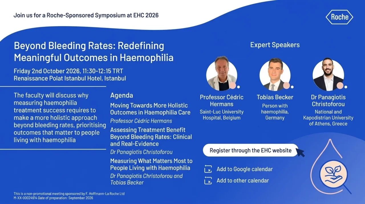 Cedric Hermans: How Should We Define Success in Haemophilia Care beyond Bleeding Rates?