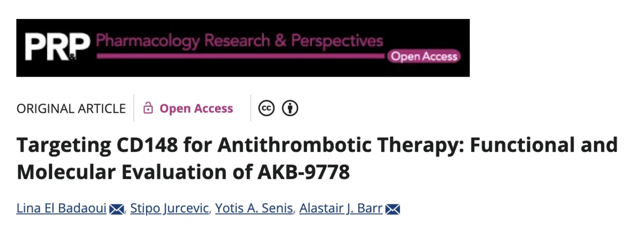 Alicja Urbaniak: Targeting CD148 for Novel Antithrombotic Therapy