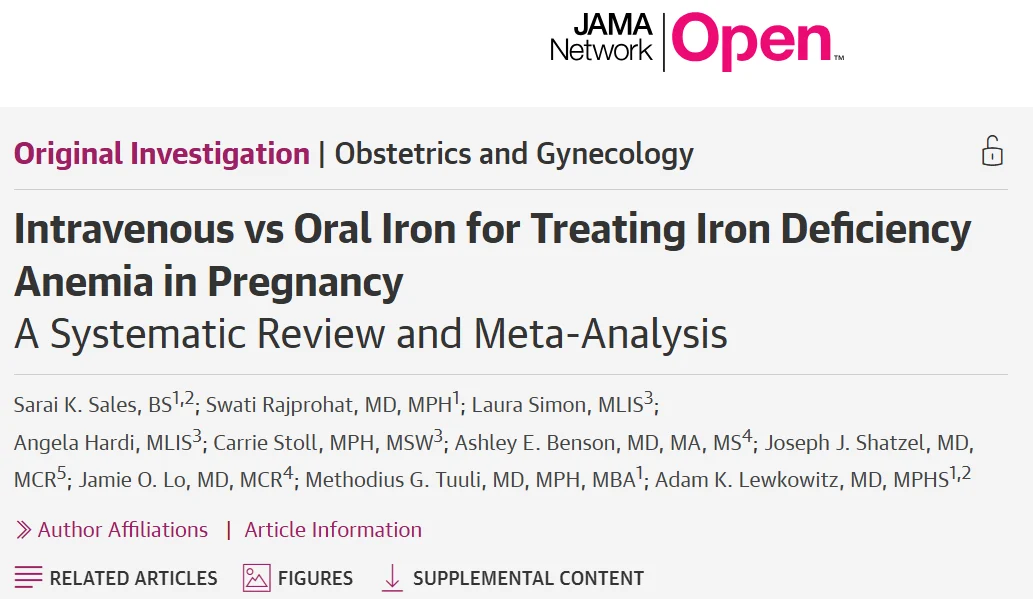 Muhammet Özbilen: What Does New Evidence Tell Us About IV Iron in Pregnancy? 1 Muhammet Özbilen: What Does New Evidence Tell Us About IV Iron in Pregnancy?