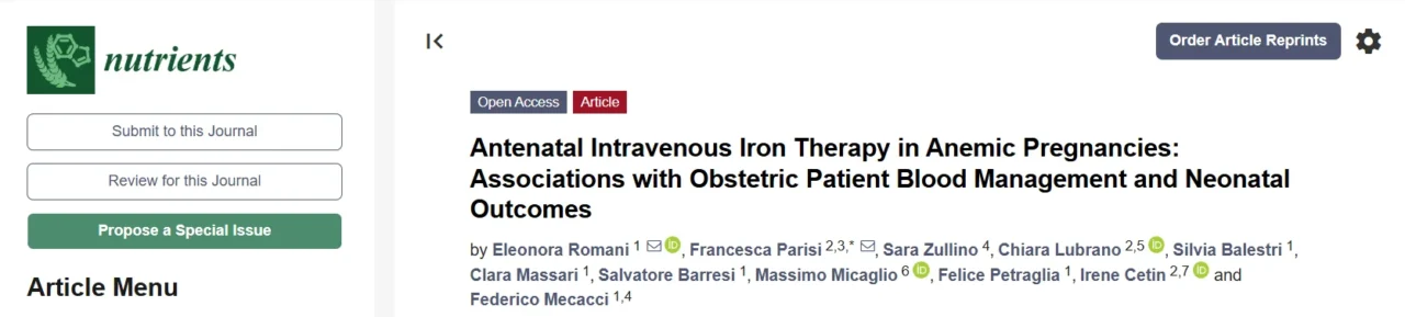 Muhammet Özbilen: What Does New Evidence Tell Us About IV Iron in Pregnancy? 2 Muhammet Özbilen: What Does New Evidence Tell Us About IV Iron in Pregnancy?