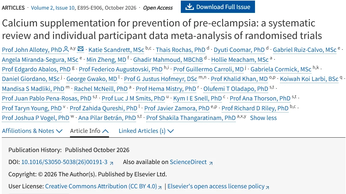 Vikash Jaiswal: Does Timing Matter for Calcium in Pre-Eclampsia Prevention?