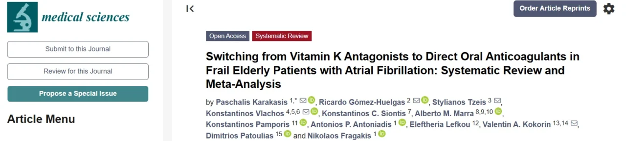 Daniel Victor Ortigoza: Should Frail Older Patients With AF Switch From VKA to DOACs?
