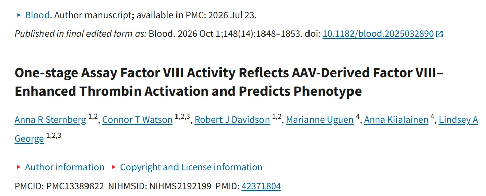 Paris Margaritis: Assays vs Outcomes - Connecting FVIII Expression to Bleeding Phenotype in Hemophilia A 1 Paris Margaritis