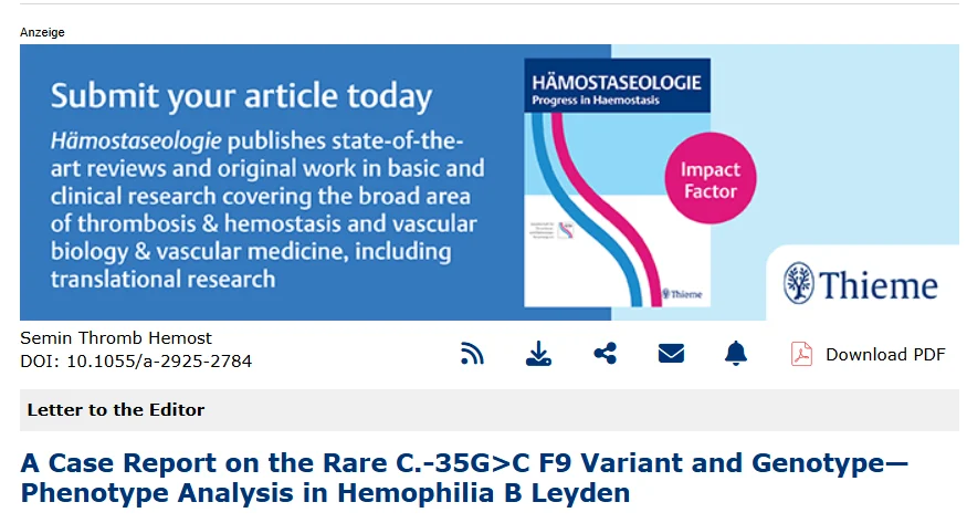 Emília Araújo։ New Insights Into the Genetics of Hemophilia B Leyden 1 Emília Araújo։ New Insights Into the Genetics of Hemophilia B Leyden