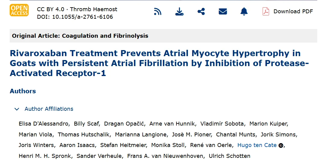 Uli Schotten: Coagulation Factors May Influence Cardiac Remodelling