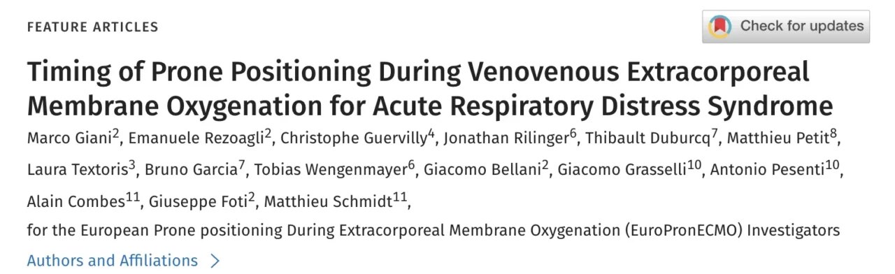 Keith Lamb: Prone Positioning early during ECMO improves outcomes