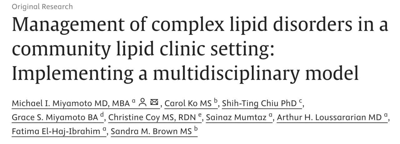 Thomas Dayspring: Advancing Cardiovascular Risk Assessment Through Multidisciplinary Lipid Care