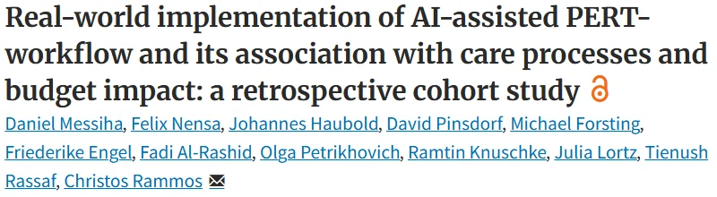 Daniel Messiha: AI-Integrated PERT Workflow Improves Pulmonary Embolism Care and Speeds Up Intervention