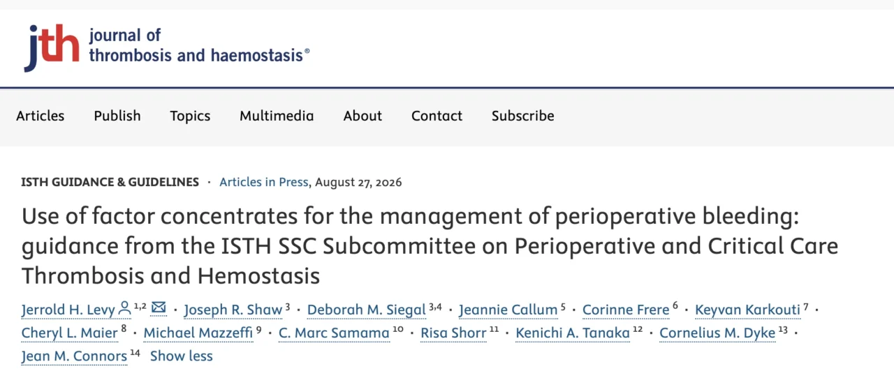 Bruno Pougault: Evidence-Based Guidance for Perioperative Bleeding Management