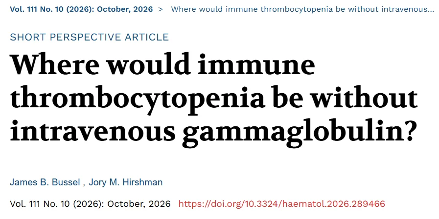 Abdul Mannan: IVIG in ITP - When a Temporary Response Is a Success 1 Abdul Mannan: IVIG in ITP - When a Temporary Response Is a Success