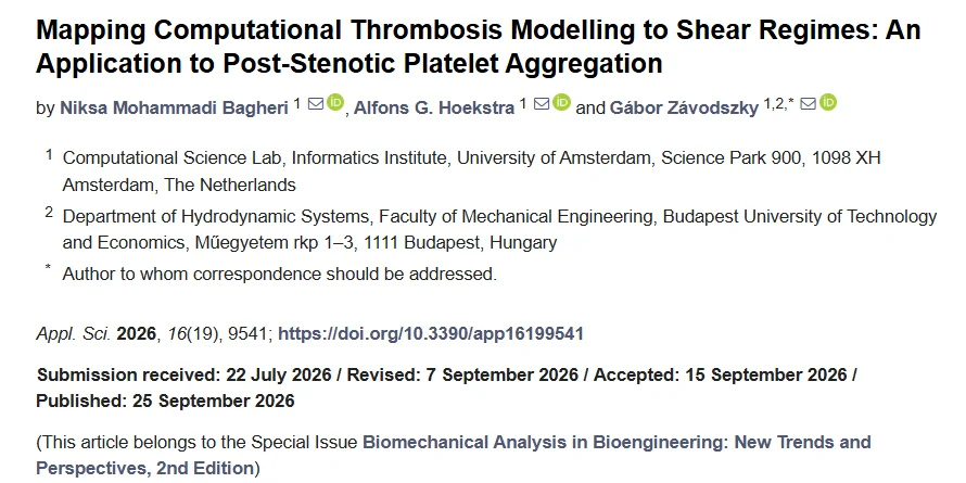 Niksa Bagheri: Key Shear Regimes and Physics Selection for Continuum Thrombosis Modeling 1 Niksa Bagheri