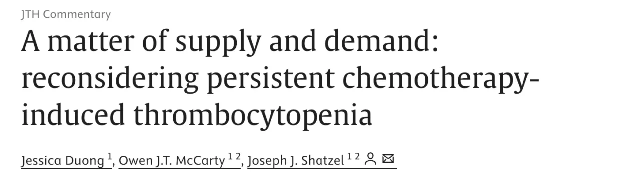 Owen McCarty: The Hidden Immune Mechanism Behind Chemotherapy-Associated Platelet Loss