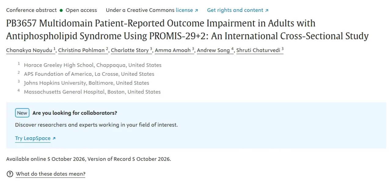 Chanakya Nayudu: Presenting My Research at ISTH Congress 2026 in Paris