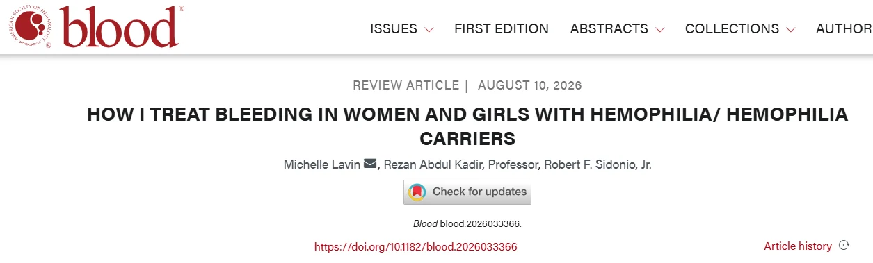 Robert Sidonio։ Bleeding Care for Women and Girls With Hemophilia 1 Robert Sidonio։ Bleeding Care for Women and Girls With Hemophilia