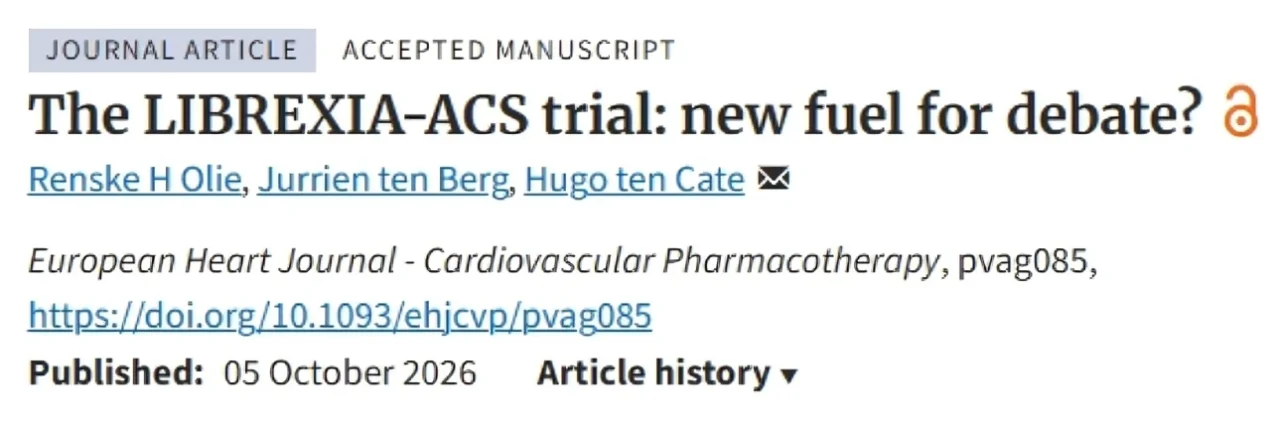 Bianca Rocca: Evaluating Factor XI Inhibition Lessons from LIBREXIA-ACS 1 Bianca Rocca: Evaluating Factor XI Inhibition Lessons from LIBREXIA-ACS