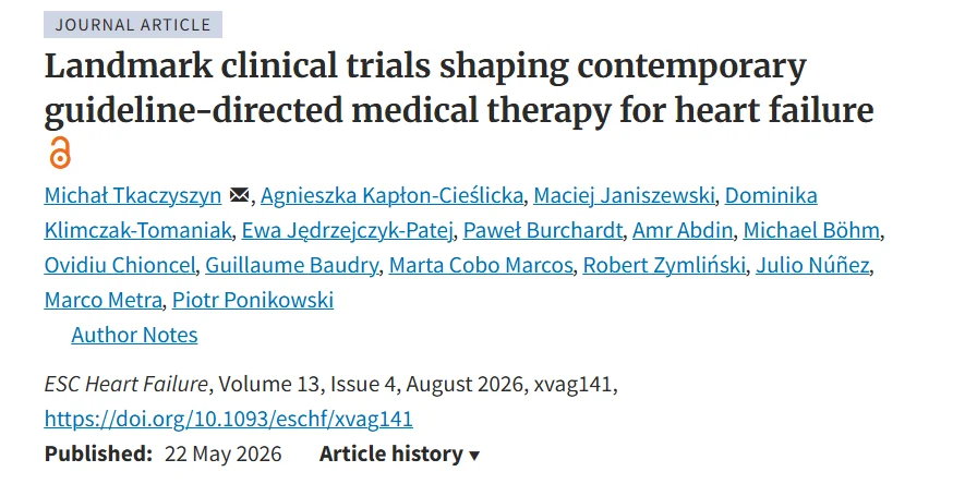 Guillaume Baudry: Landmark Clinical Trials Shaping Modern Heart Failure Therapy 1 Guillaume Baudry: Landmark Clinical Trials Shaping Modern Heart Failure Therapy