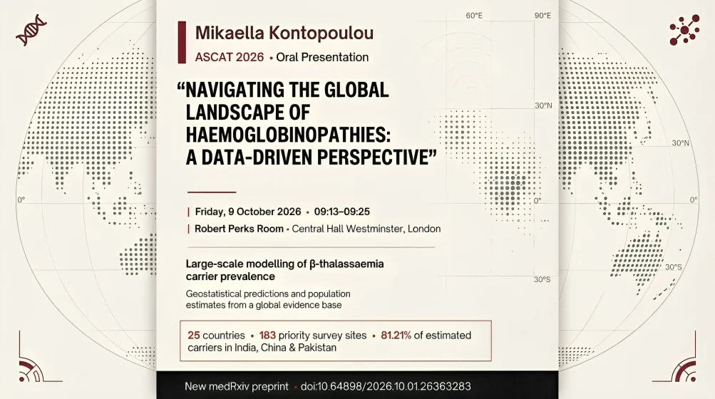Petros Kountouris: Geostatistical Modelling Maps Global β-Thalassaemia Carrier Prevalence