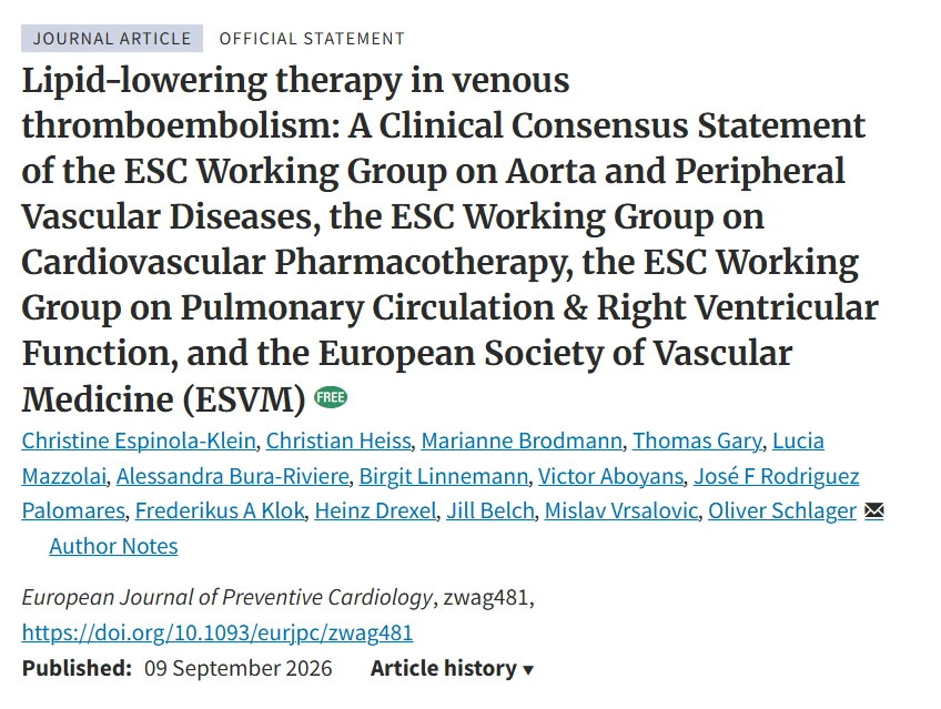 Victor Aboyans։ Think About Lipids in VTE 1 Victor Aboyans։ Think About Lipids in VTE