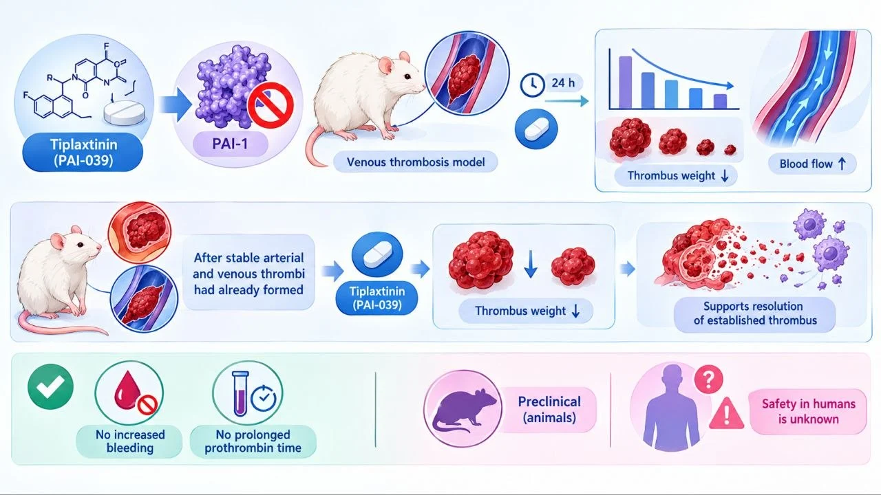 PAI-1 Inhibition as a New Strategy for Enhancing Fibrinolysis and Clot Resolution