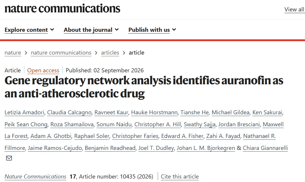 Hauke Horstmann: Can an Existing Drug Be Repurposed to Treat Atherosclerosis? 1 Hauke Horstmann: Can an Existing Drug Be Repurposed to Treat Atherosclerosis?