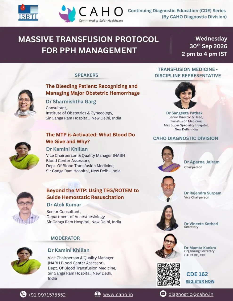 Kamini Khillan: Massive Transfusion Protocol for PPH Management