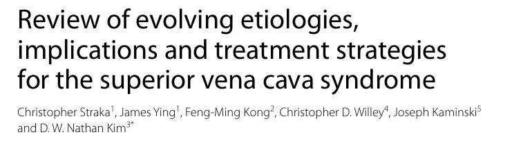 Francisco Chacón-Lozsán: Superior Vena Cava Syndrome - Understanding the Physiology, Diagnosis and Management